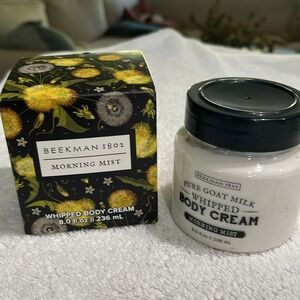 NIB Beekman 1802 Pure Goat Milk Whipped Body Cream 8.0 fl.oz Morning Mist